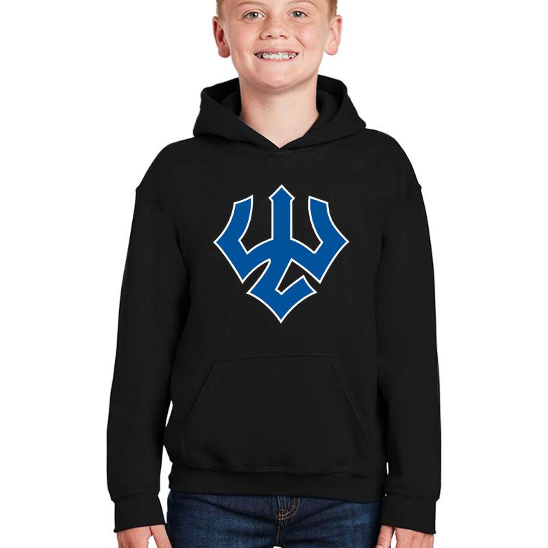 Washington & Lee University Sticker Shirt Youth Hooded Sweatshirt Boy Black