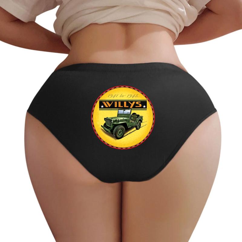 Willys Wartime Jeep Ww2 Women Underwear Panties Women Black