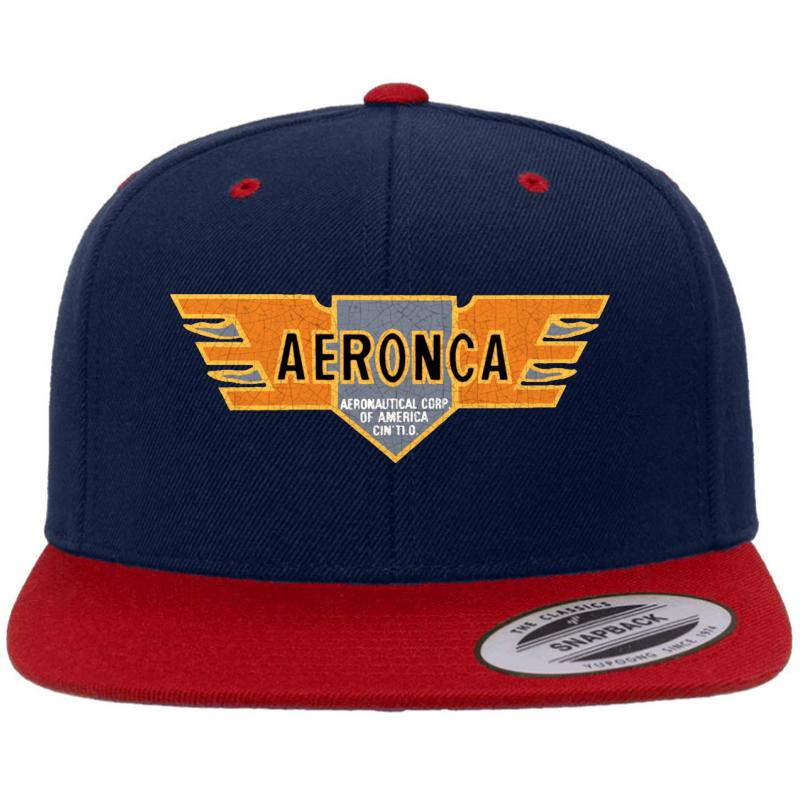 Aeronca Aircraft Usa Premium Flat Bill Snapback Cap  Navy