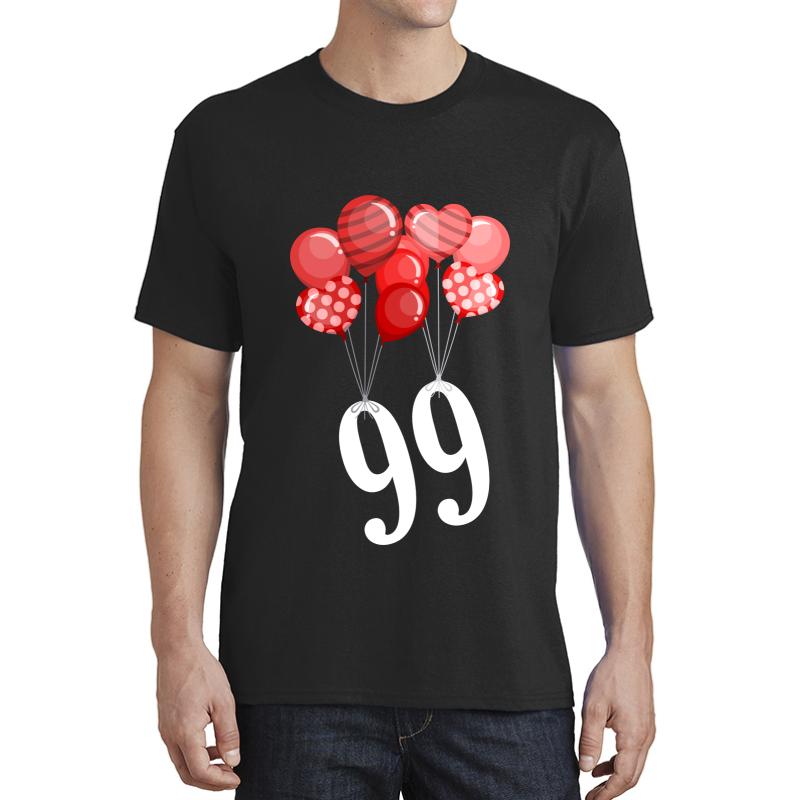 99 Red Balloons - 80S Nena Anti-War Peace Song Unisex T-Shirt Men Black