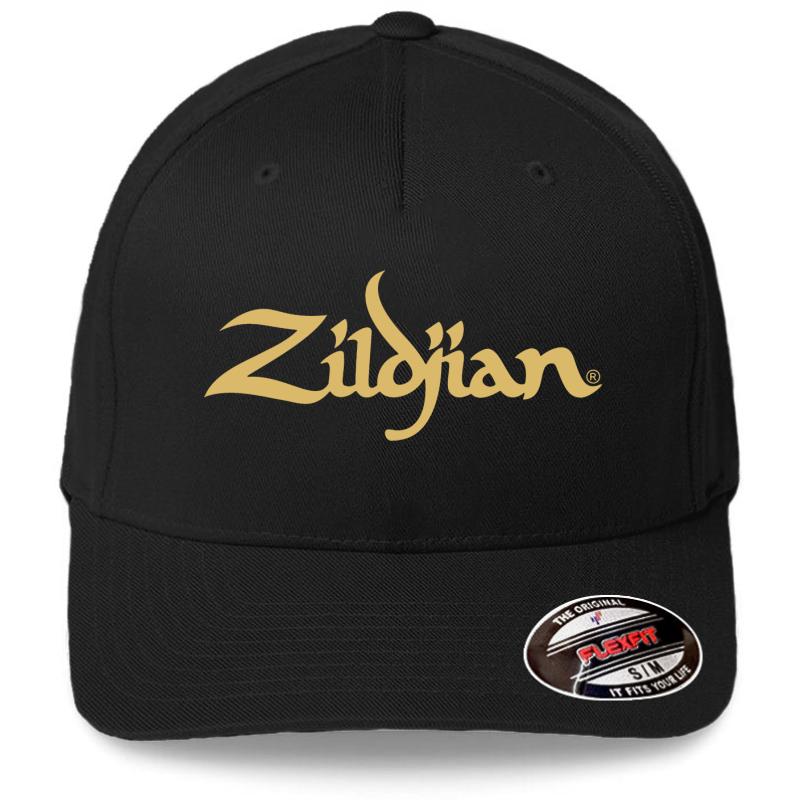 Zildjian Cymbal Manufacturer Flexfit Baseball Cap  Black