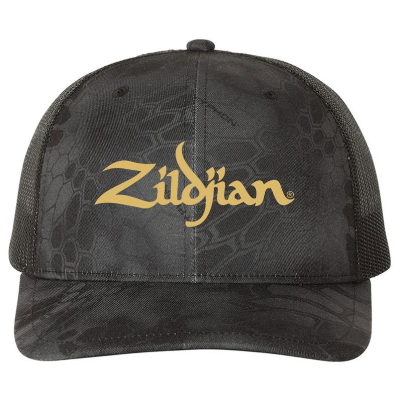 Zildjian Cymbal Manufacturer Richardson Premium Trucker Snapback Cap  Kryptek Typhon Black