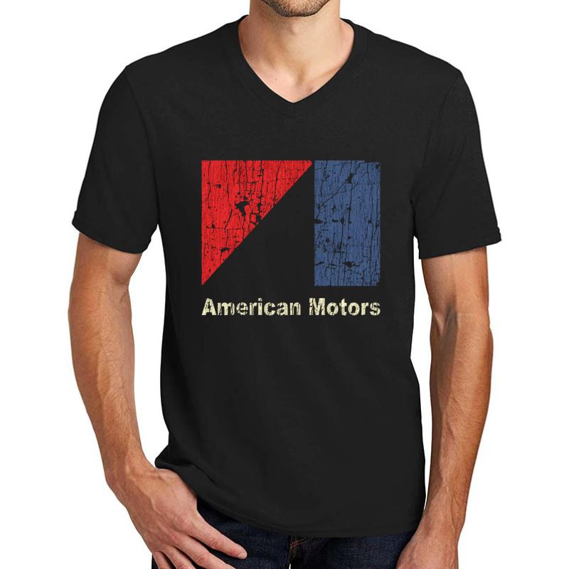 American Motors Corporation 1970 Unisex V-Neck T-Shirt Men Black