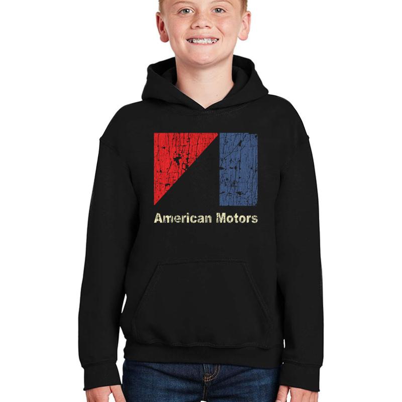 American Motors Corporation 1970 Youth Hooded Sweatshirt Boy Black