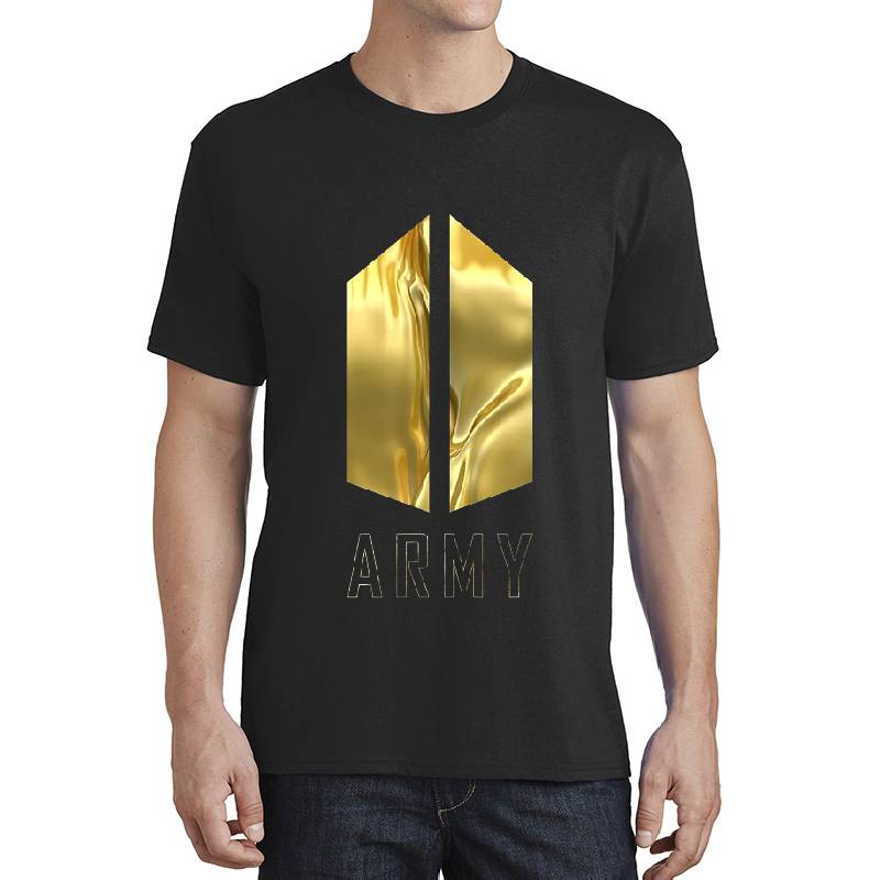 BTS Army Wings logo (liquid gold) | K-pop merch | RM, Suga, J-Hope, V, Jin, Jimin, Jungkook Unisex V-Neck T-Shirts