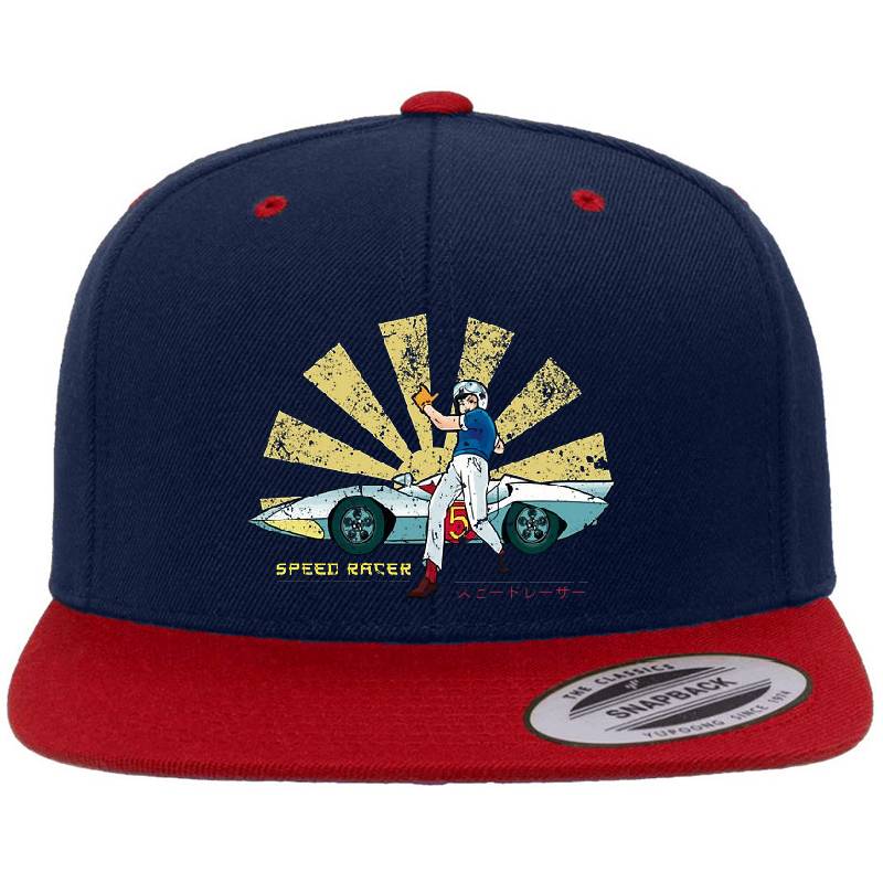 Speed Racer Retro Japanese Richardson Premium Trucker Snapback Caps