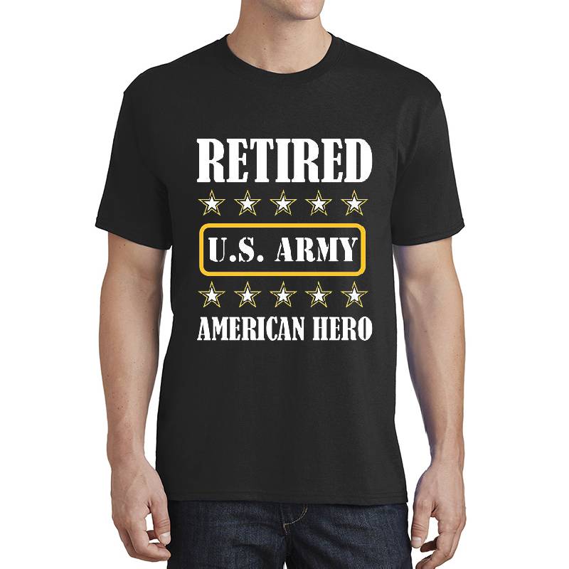 Retirement Retired US Army American Hero Gift Idea Youth T-Shirts