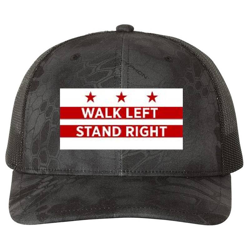 Washington DC Flag Walk Left Stand Right Unisex V-Neck T-Shirts