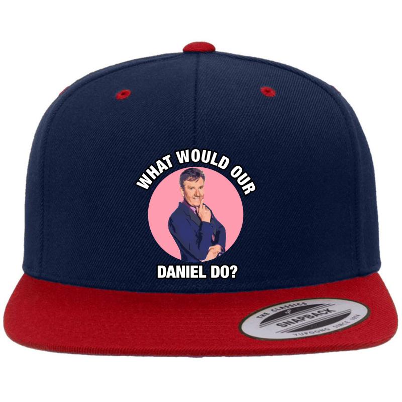 What Would Daniel O'donnell Do? Premium Flat Bill Snapback Cap  Navy