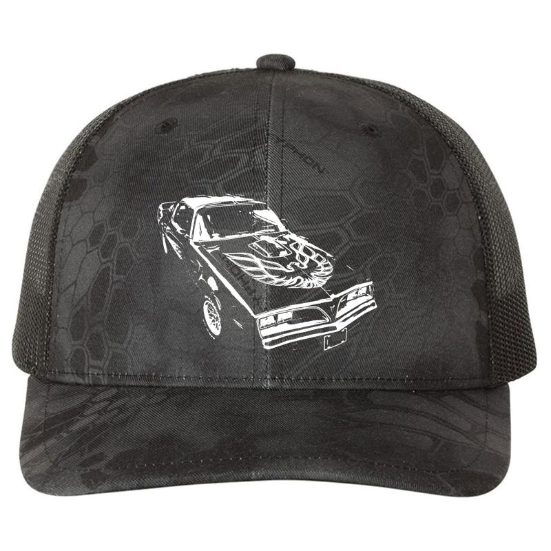 1978 Trans Am Richardson Premium Trucker Snapback Cap  Kryptek Typhon Black