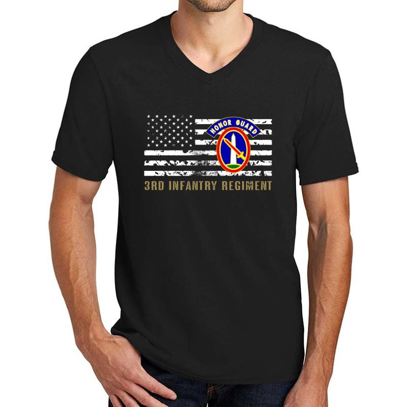 3Rd Infantry Regiment Unisex V-Neck T-Shirt Men Black