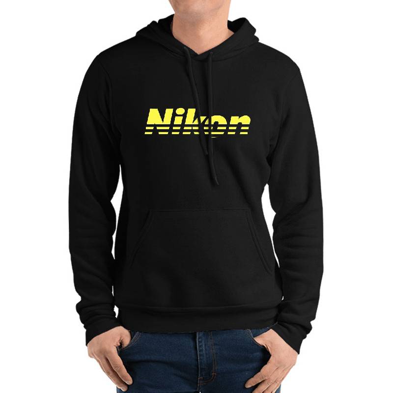 Nikon Yellow Logo Unisex V-Neck T-Shirts
