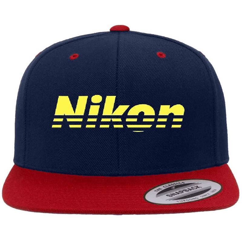 Nikon Yellow Logo Unisex V-Neck T-Shirts