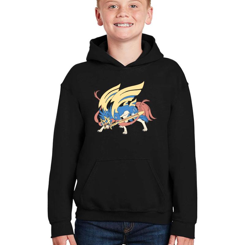 Zacian Youth Hooded Sweatshirt Boy Black