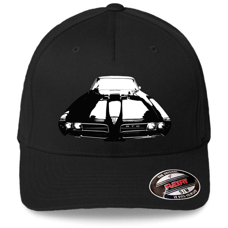 1969 Gto Flexfit Baseball Cap  Black