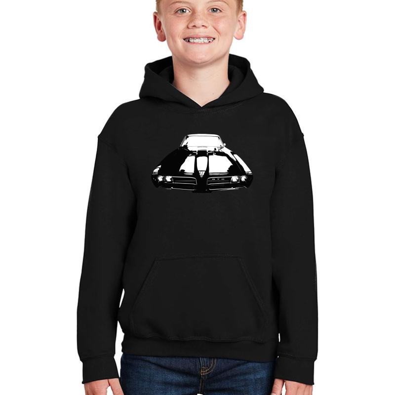 1969 Gto Youth Hooded Sweatshirt Boy Black