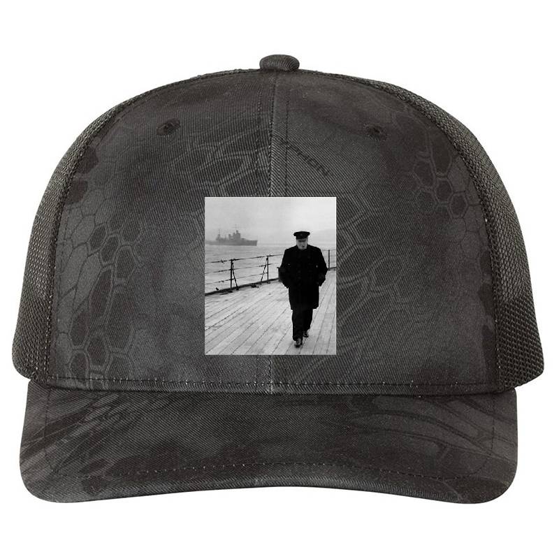 Winston Churchill At Sea Youth Hooded Sweatshirts