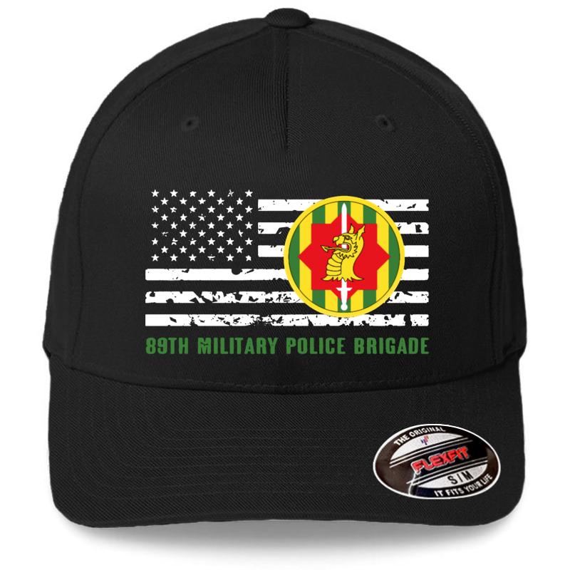 89Th Military Police Brigade Flexfit Baseball Cap  Black