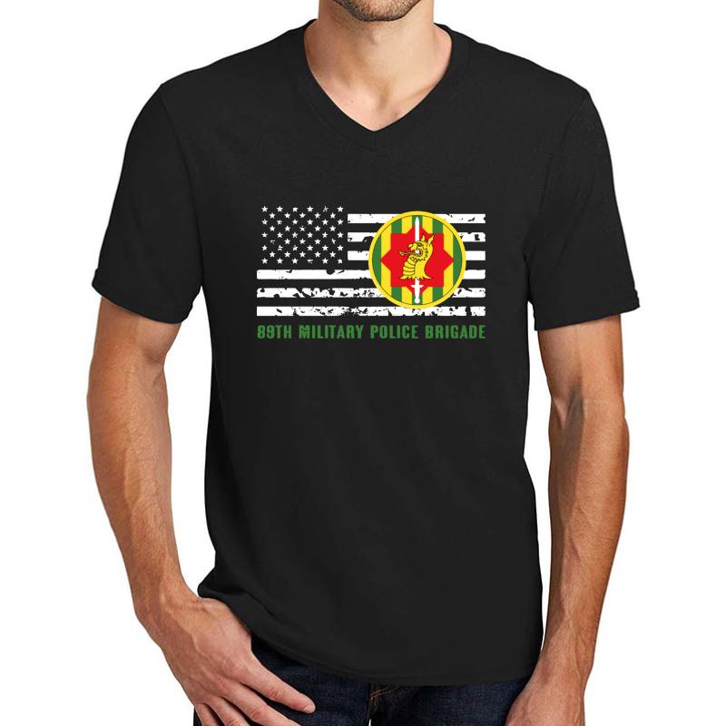 89Th Military Police Brigade Unisex V-Neck T-Shirt Men Black