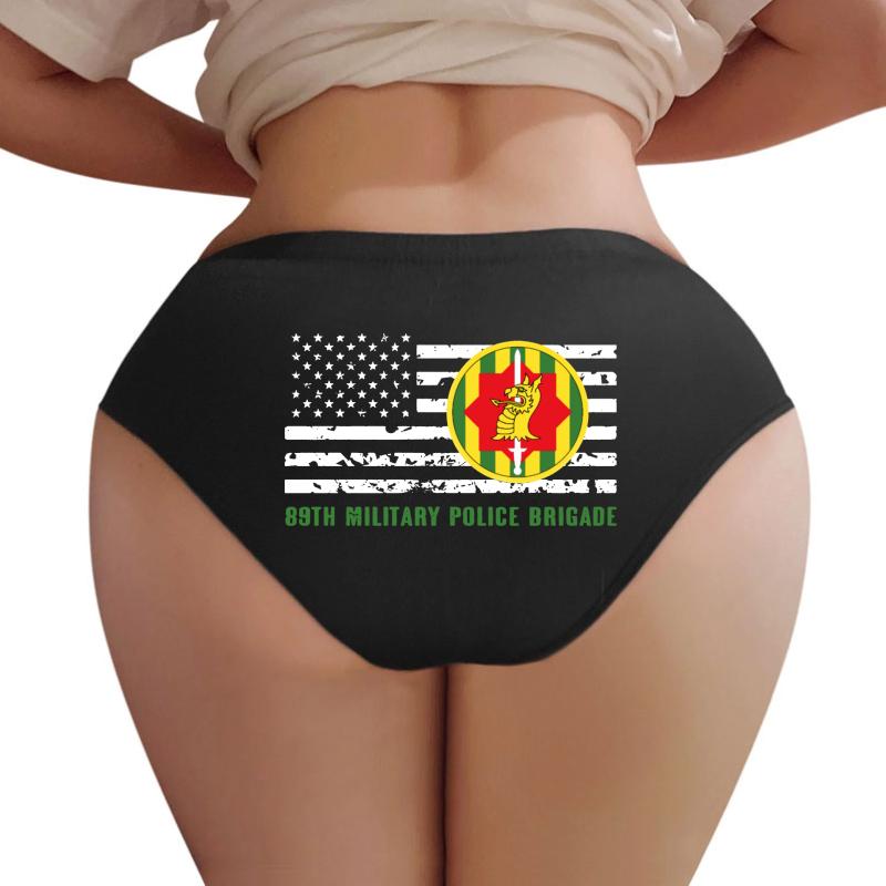 89Th Military Police Brigade Women Underwear Panties Women Black