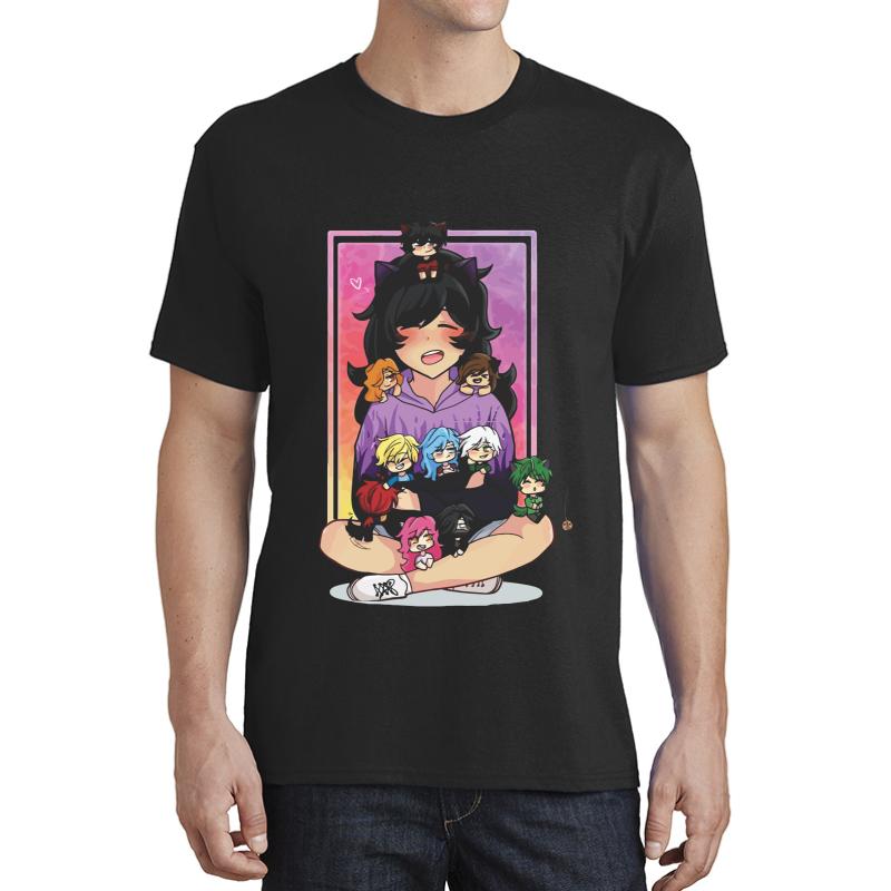 Aphmau Smile Unisex T-Shirt Men Black