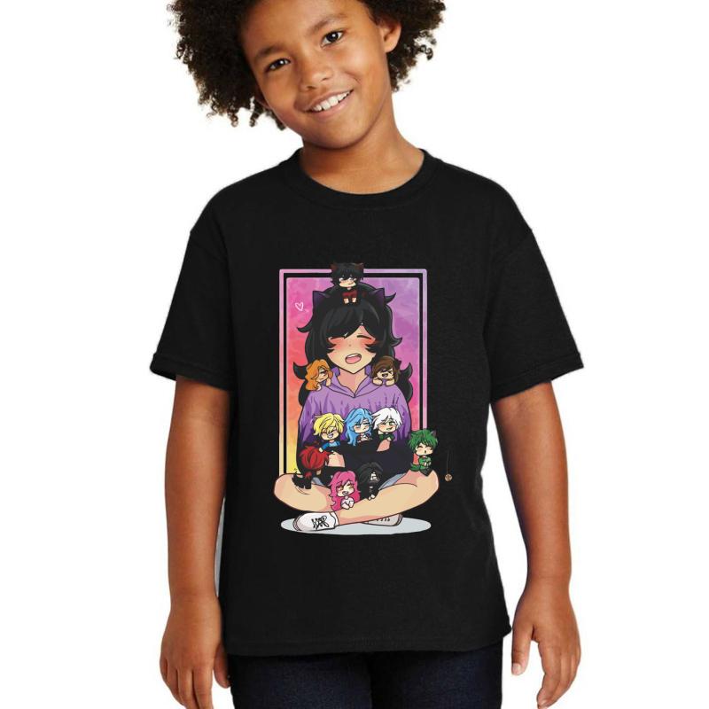 Aphmau Smile Youth T-Shirt Boy Black