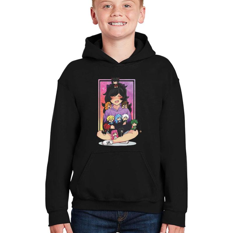 Aphmau Smile Youth Hooded Sweatshirt Boy Black