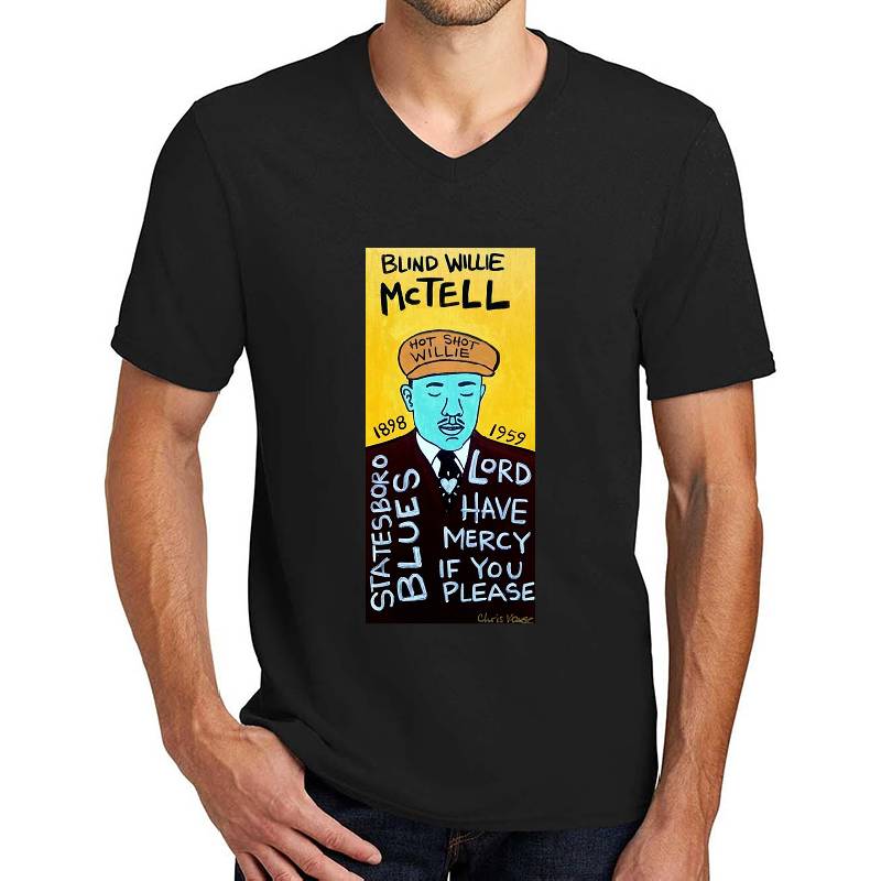 Blind Willie Mctell Blues Folk Art Flexfit Baseball Caps