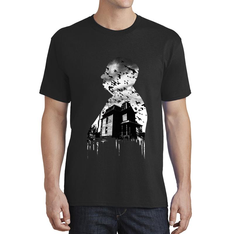 Alfred Hitchcock Collage Unisex T-Shirt Men Black