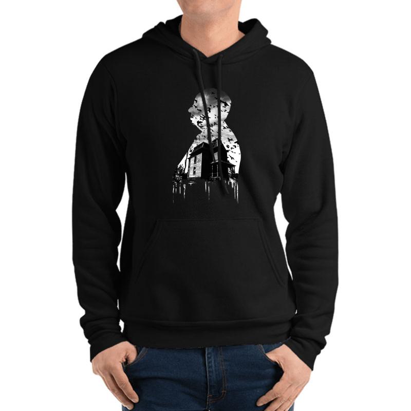 Alfred Hitchcock Collage Unisex Hooded Sweatshirt Men Black