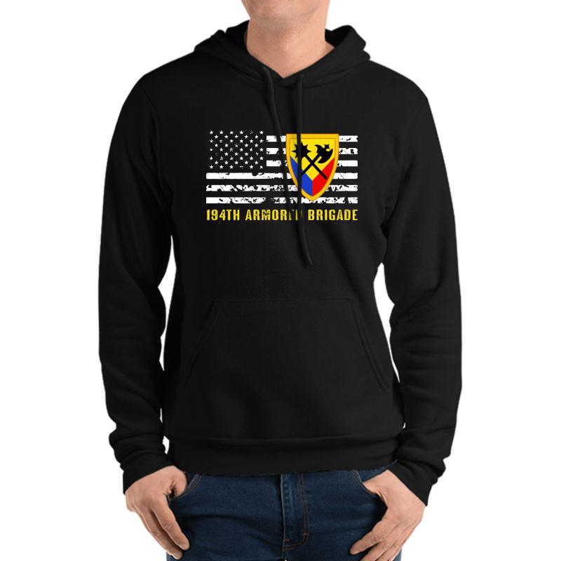 194Th Armored Brigade Unisex Hooded Sweatshirt Men Black