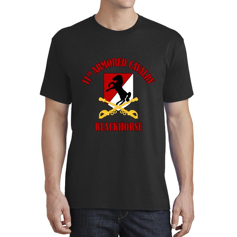 11Th Armored Cavalry - Blackhorse Unisex T-Shirt Men Black