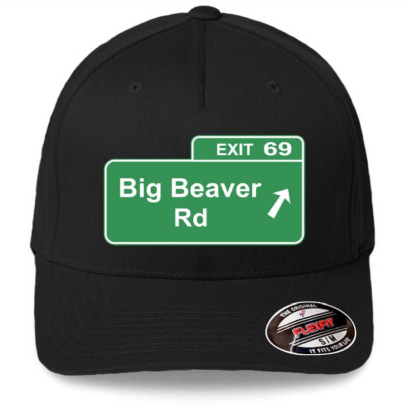 Detroit Big Beaver Exit 69 Premium Flat Bill Snapback Caps