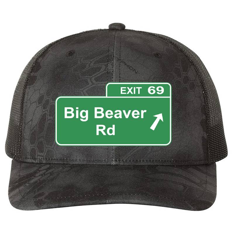 Detroit Big Beaver Exit 69 Premium Flat Bill Snapback Caps
