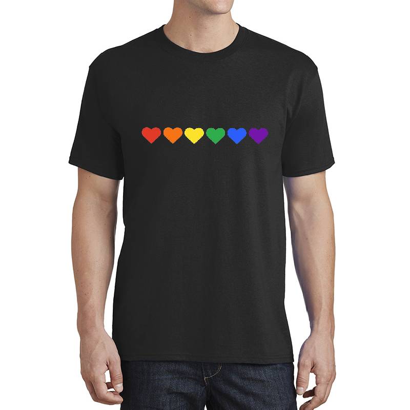 LGBT Rainbow flag hearts Equality Gay pride  Youth Hooded Sweatshirts