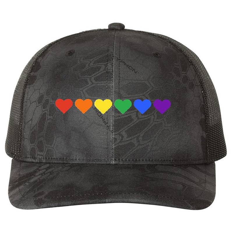 LGBT Rainbow flag hearts Equality Gay pride  Youth Hooded Sweatshirts