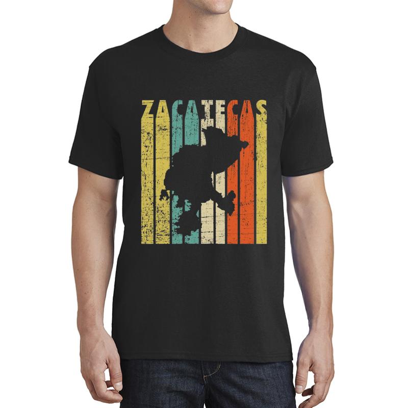 Zacatecas Mexico Vintage Retro Unisex T-Shirt Men Black