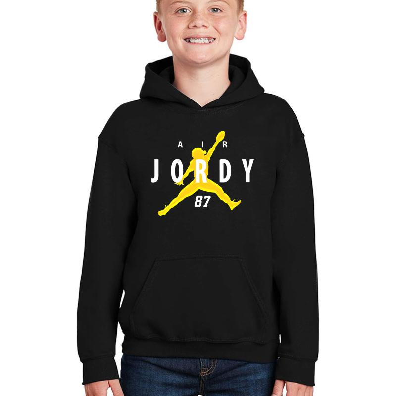 Air Jordy Youth Hooded Sweatshirt Boy Black