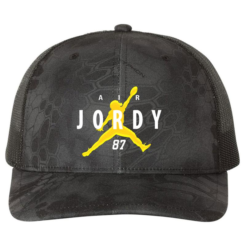 Air Jordy Richardson Premium Trucker Snapback Cap  Kryptek Typhon Black