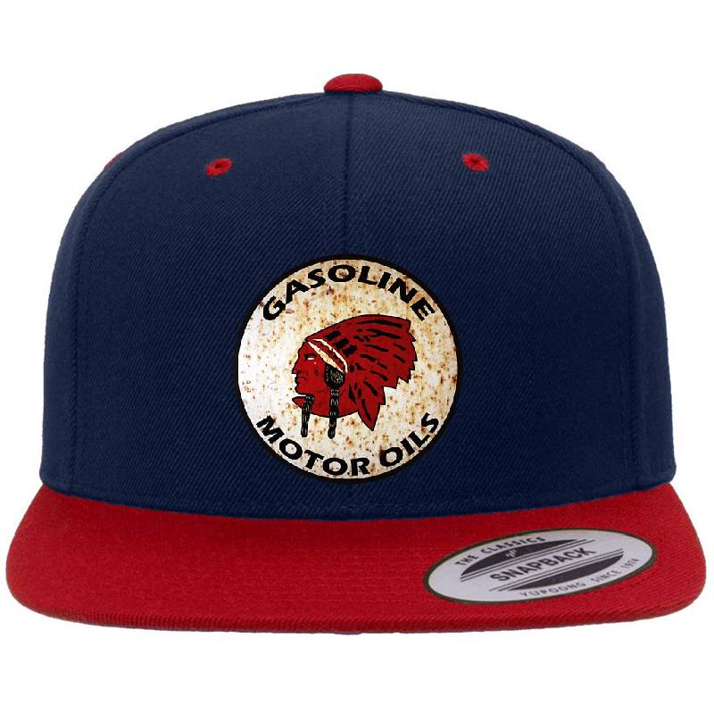 Red Indian Gasoline vintage sign reproduction rusted vers. Youth Hooded Sweatshirts