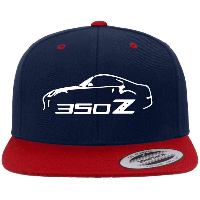 350Z Logo Car Premium Flat Bill Snapback Cap  Navy