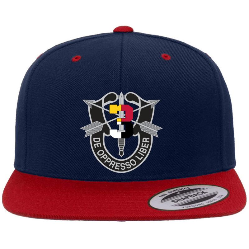 3Rd Special Forces Group 3Rd Sfg  Premium Flat Bill Snapback Cap  Navy