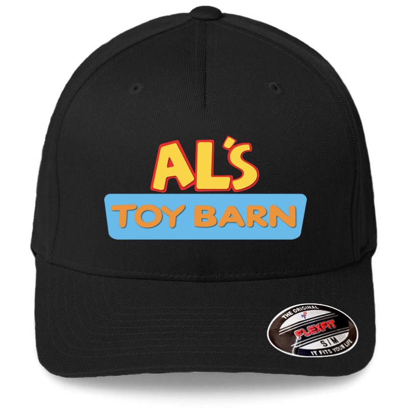 Al's Toy Barn Flexfit Baseball Cap  Black