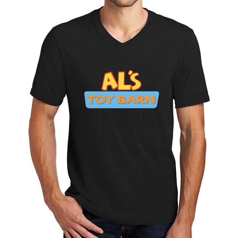 Al's Toy Barn Unisex V-Neck T-Shirt Men Black