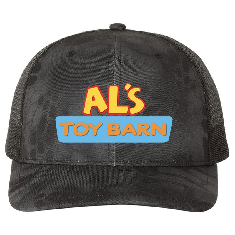 Al's Toy Barn Richardson Premium Trucker Snapback Cap  Kryptek Typhon Black