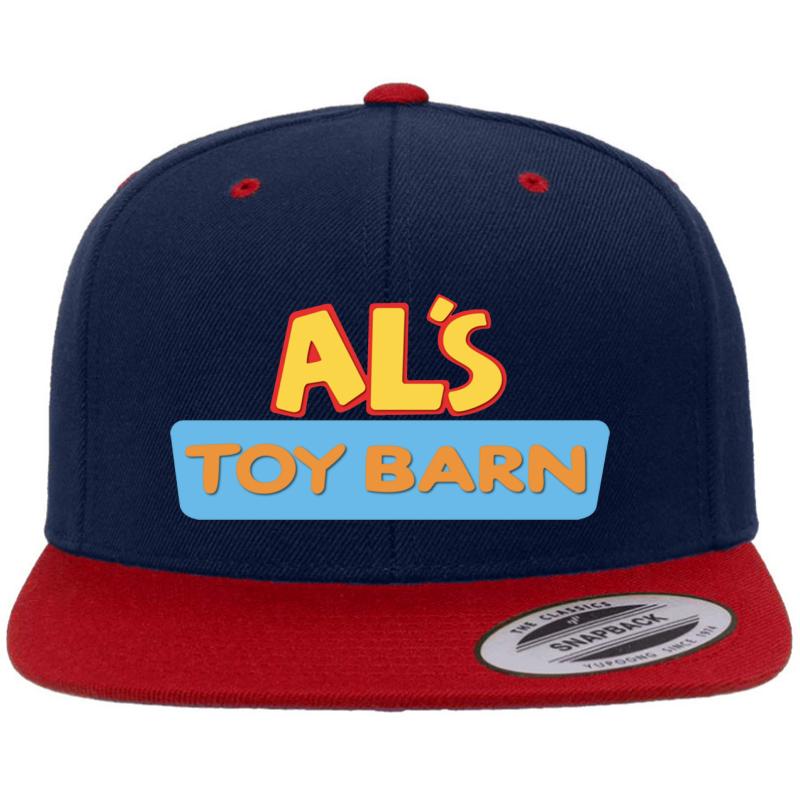 Al's Toy Barn Premium Flat Bill Snapback Cap  Navy