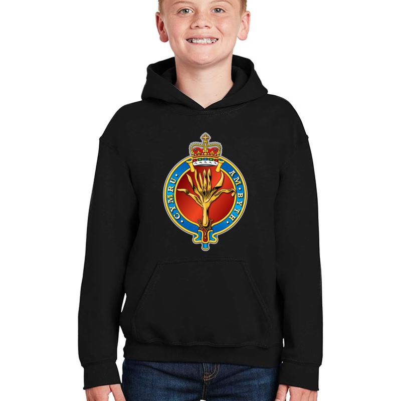 Welsh Guards Youth Hooded Sweatshirt Boy Black