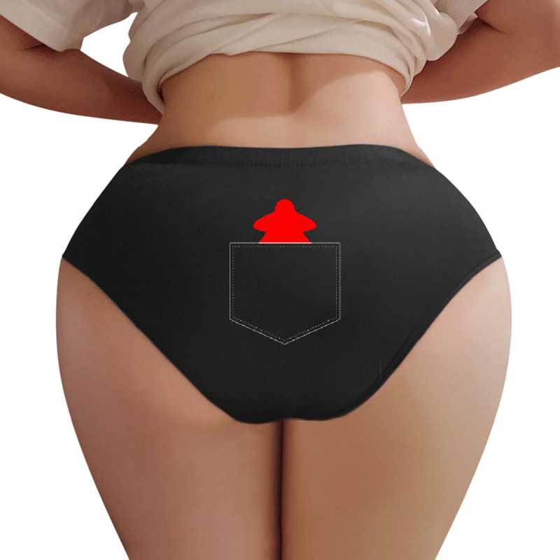 Fake Pocket Red Meeple for Board Gamers Premium Flat Bill Snapback Caps