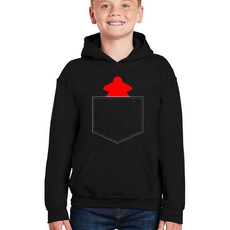 Fake Pocket Red Meeple for Board Gamers Premium Flat Bill Snapback Caps