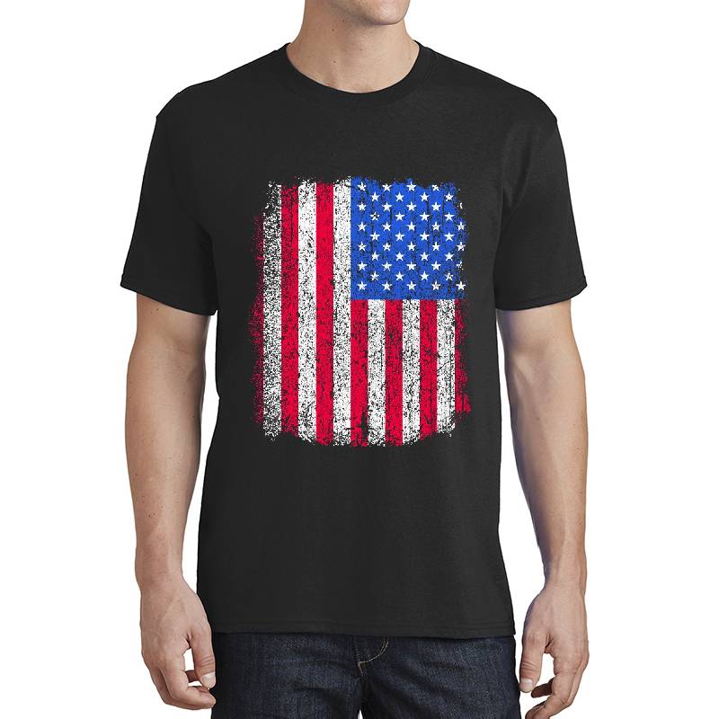 US America Vintage flag with grunge old style Gift Shirt Tee for Men Women Who love USA, Patriot retro 1776 flag Women Underwear Panties